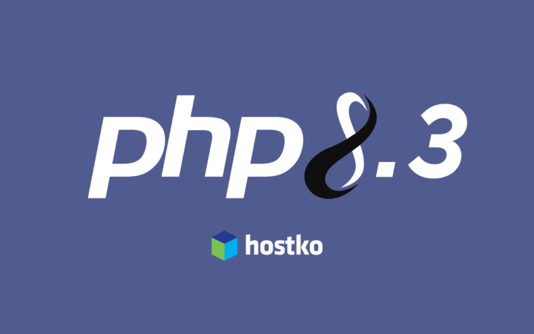 PHP 8.3 gostovanje pri HOSTKO
